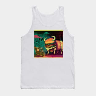 Burger cow Tank Top